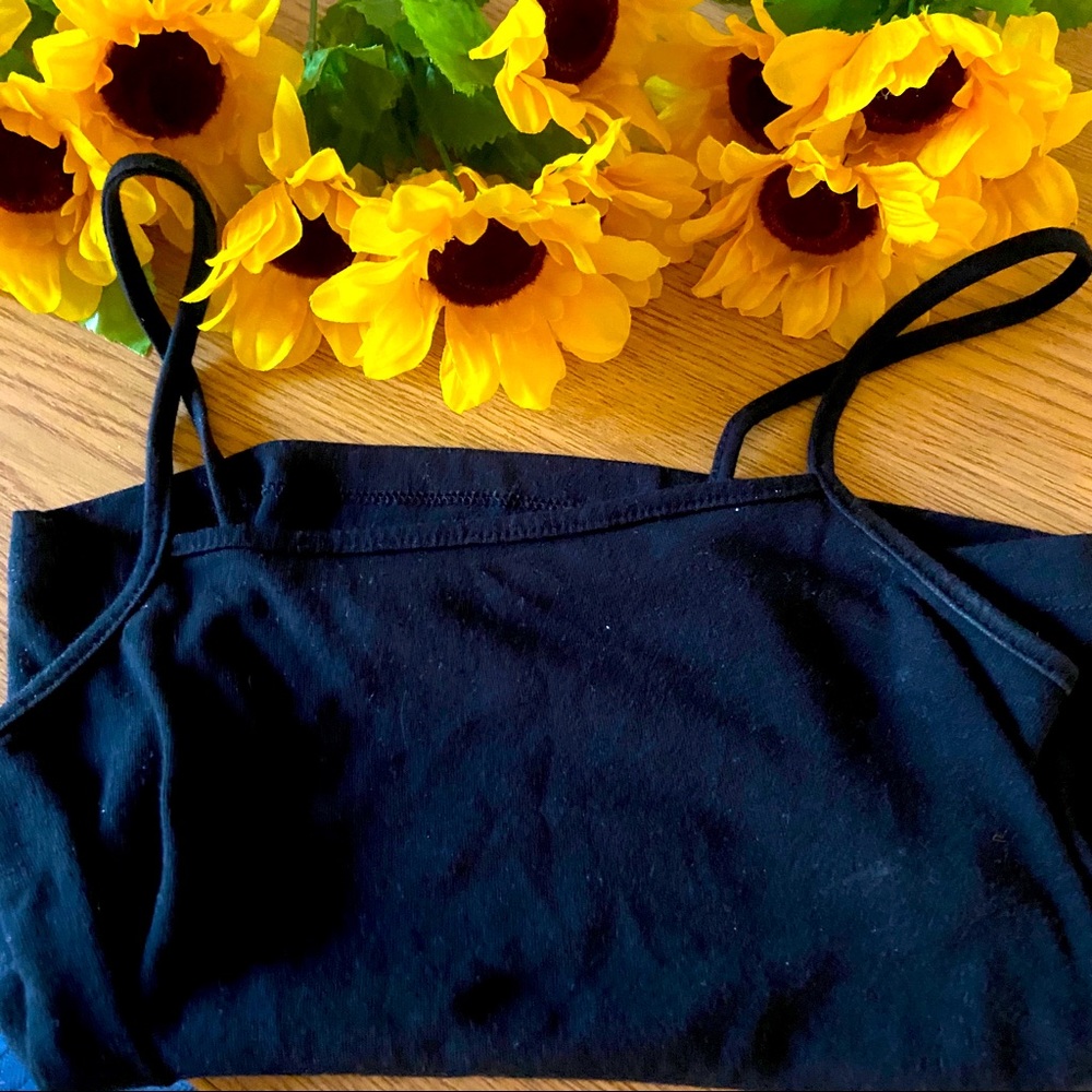 Black tank top